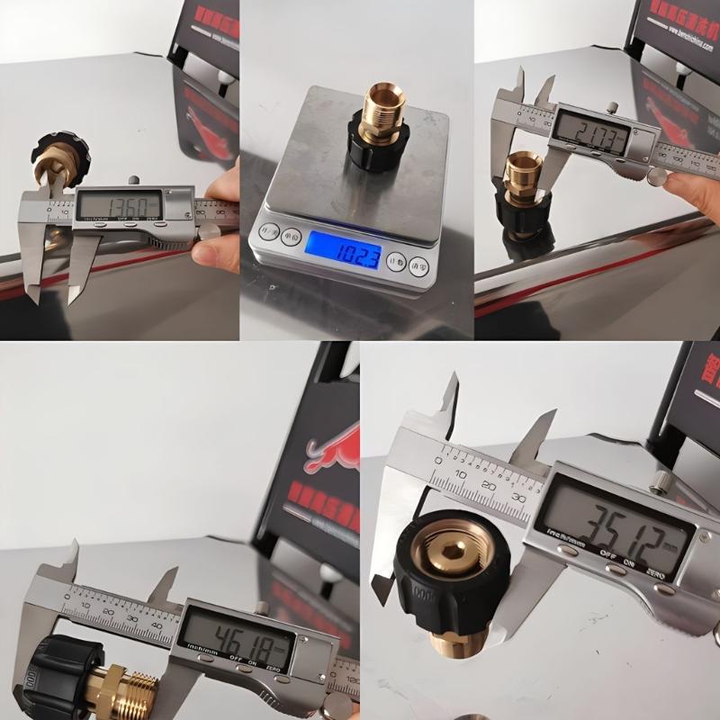 Power Washer Hose Coupler Pressure Washer Adapter Quick Connect To Power Washer M22x1.5 Female To M22x1.5 Male Thread