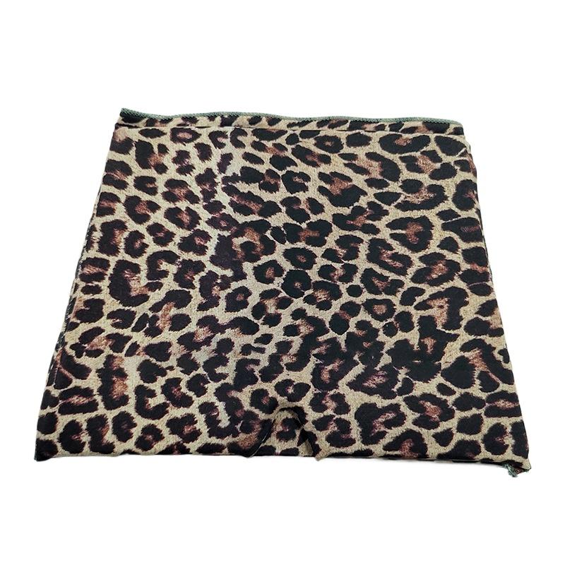 

1PC Double-layer Printed Cold Compress Hat Eye Mask Hood Get Up Quickly Not Sleepy Cold or Hot Take Care of The Eyes леопард друку кольору