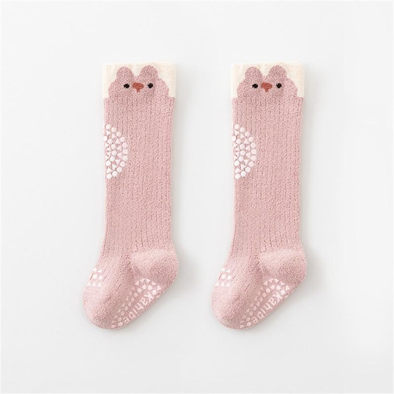 Winter Warm Toddler Long Socks Baby Knee Socks with Animal Pattern Infant Knee Stockings for Baby 0-3 Years