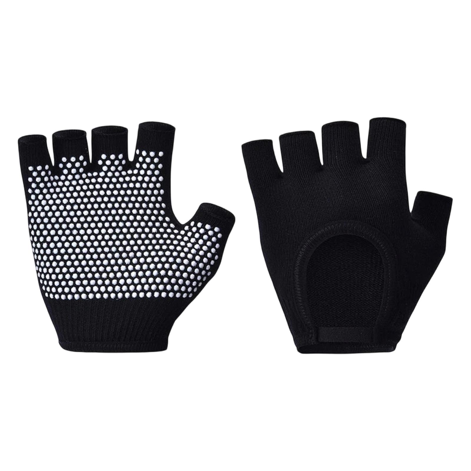 

Yoga Gloves For Women Nonslip Half Finger Workout Glove For Gym Exercise One Size