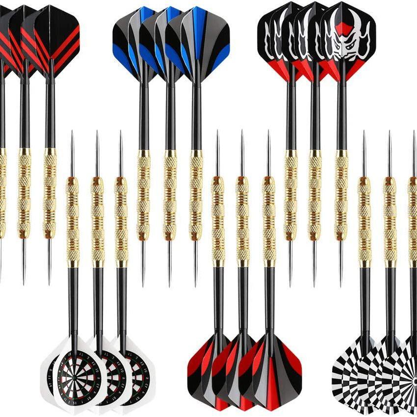 In Stock: 18-Piece Iron-Plated Copper Darts Needles Set, Total Length 152mm
