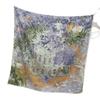 New European  American and Korean Printed Silk Scarf with Large Square Scarf Versatile High-end Twill Sunscreen Decorative Shawl Scarf for Women