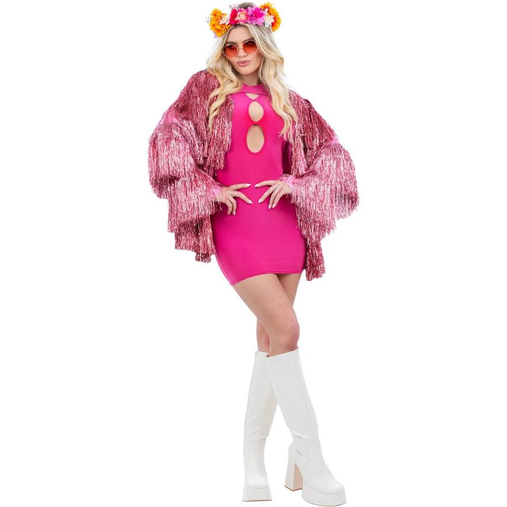 Fever Womens/Ladies Tinsel Plus Festival Costume Jacket