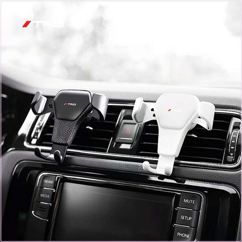 1pcs Gravity Car Phone Holder Air Vent GPS Stand Car Accessories for Toyota TRD GR Yaris Mark-X Mirai Yaris Corolla Avensis Aygo Vitz Vios