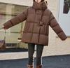 Winter Down Jacket Women Fashion Thick Warm Fluffy Parkas Loose Oversized Puffer Coat Outwear