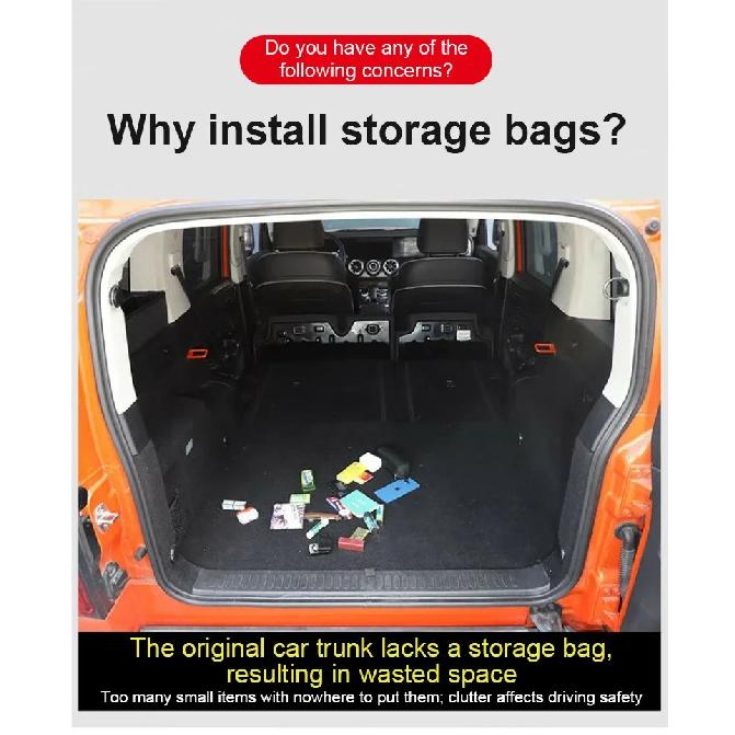 Car Storage Bag For GWM Tank 300 Accessories 2021~2026 Car Modified Tailgate Trunk Side Window Glass Storage Bags Large Capacity