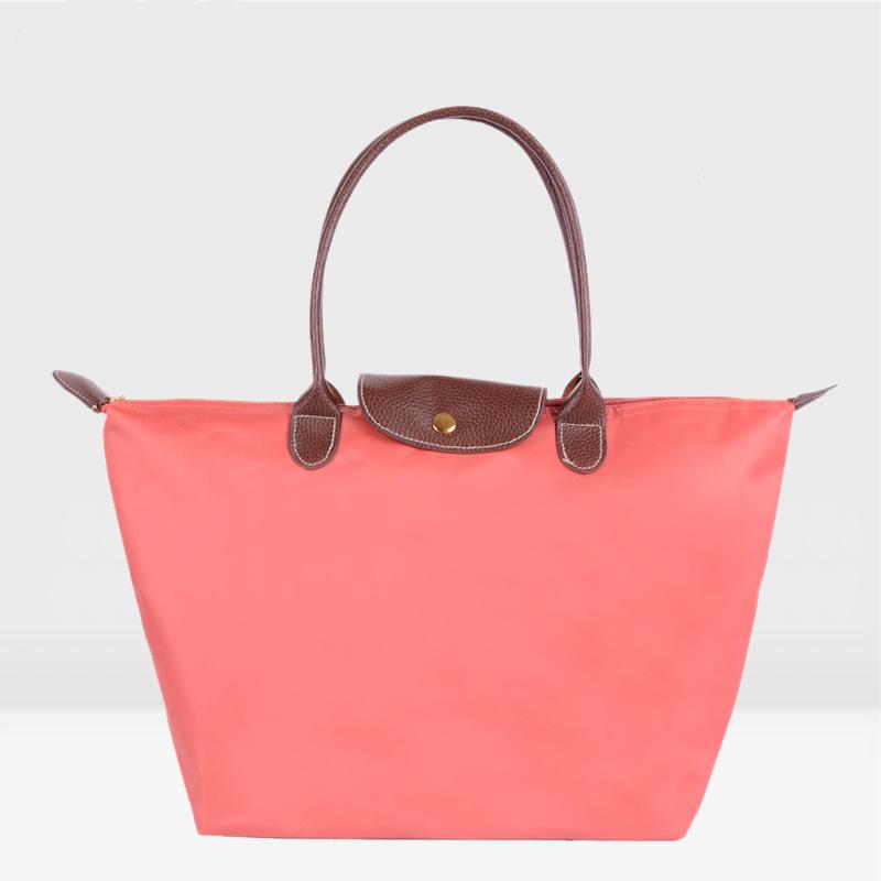 Women's Nylon Folding Shoulder Bag: Waterproof, Versatile for Gym, Sports, Shopping, and Storage