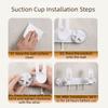 Wall Mounted Suction Cup Chopping Board Holder No Drill Pot Lid Storage Rack  Apartment