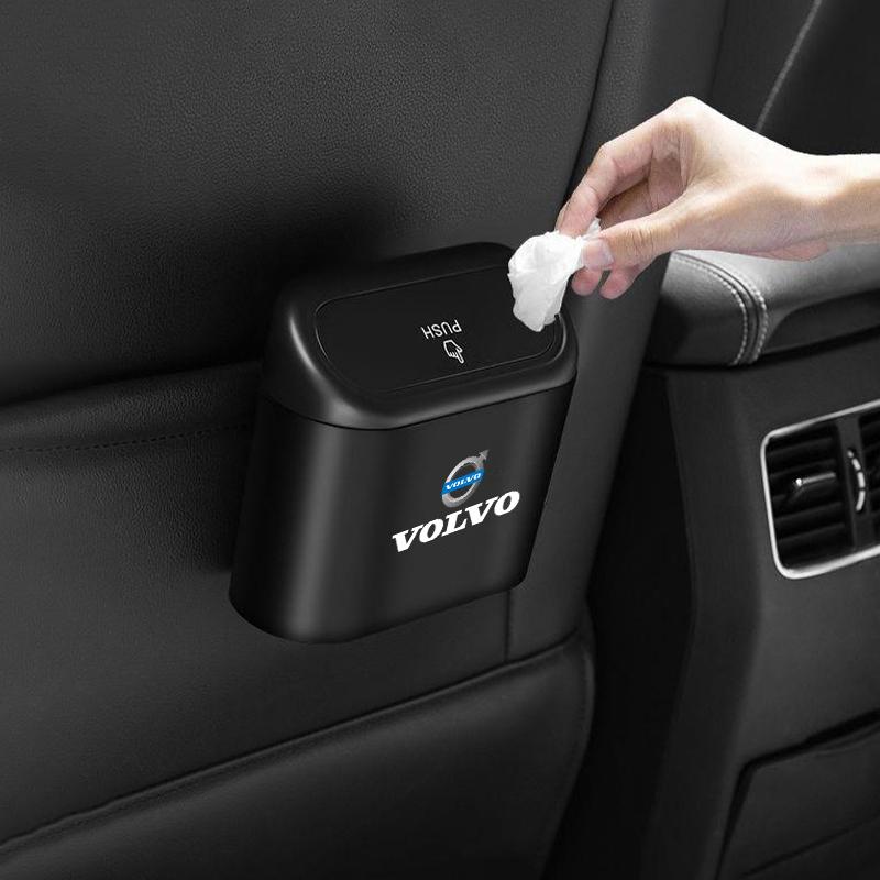 Car Garbage Storage Box Isolate Garbage Odors Case For Volvo Xc60 Xc90 V40 V60 S60 V50 V90 S80 C40 XC40 V70 XC70 C30 C70 Rdesign