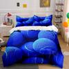 Blue Textured Tennis Balls Bedding Duvet Cover Set Duvet Cover Pillowcases  (1*Duvet Cover 2*Pillowcases, Without Duvet Insert)
