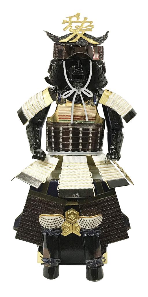 Tenyo Metallic Nano Puzzle Multicolor Naoe Kanetsugu Armor Stainless No Glue Laser Craft 3D Warrior Armor Series (T-ME-014M), Steel, Required, 0.2m