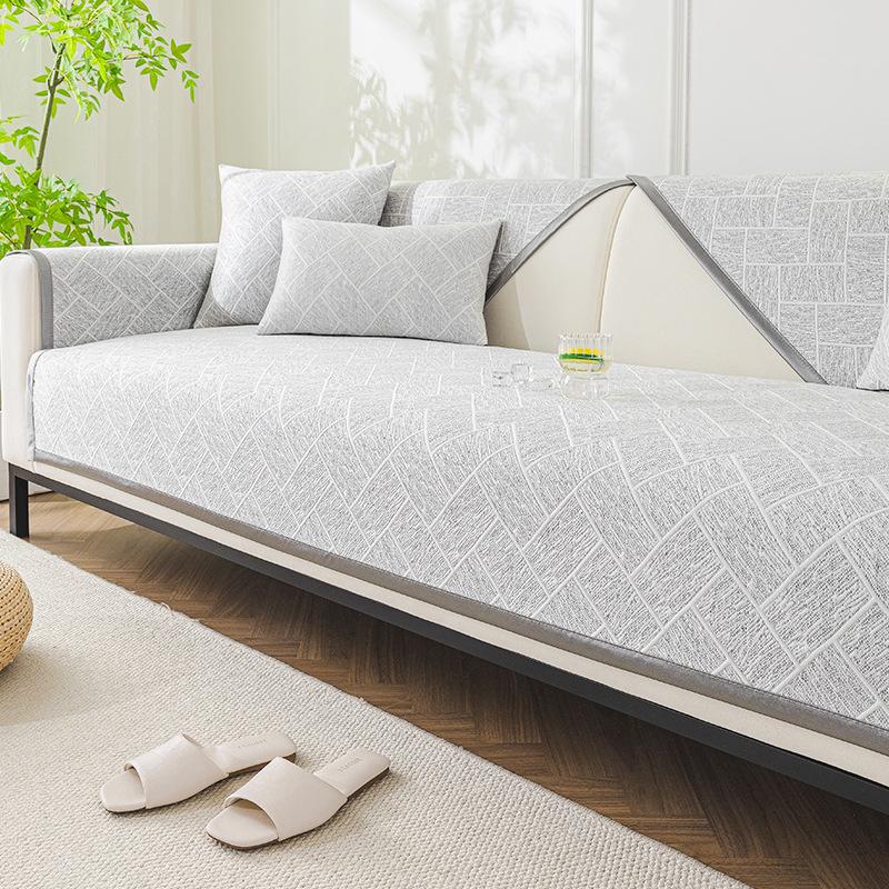 

Cold Sofa Cushion, Summer Mat Cushion New Light Luxury High-End One-Piece Straight Drape 70*70cm