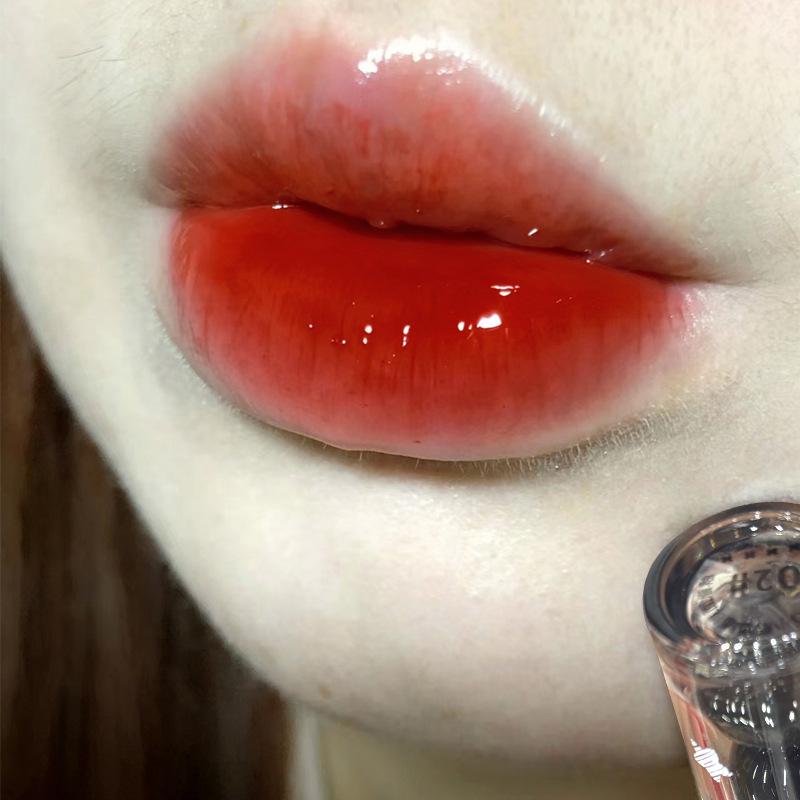 

Водостійкий дзеркальний сік Блиск для губ Чорний водяний скло Червоний чай Коричнева Рідка помада Стійкий нюдовий відтінок для губ Макіяж Косметика