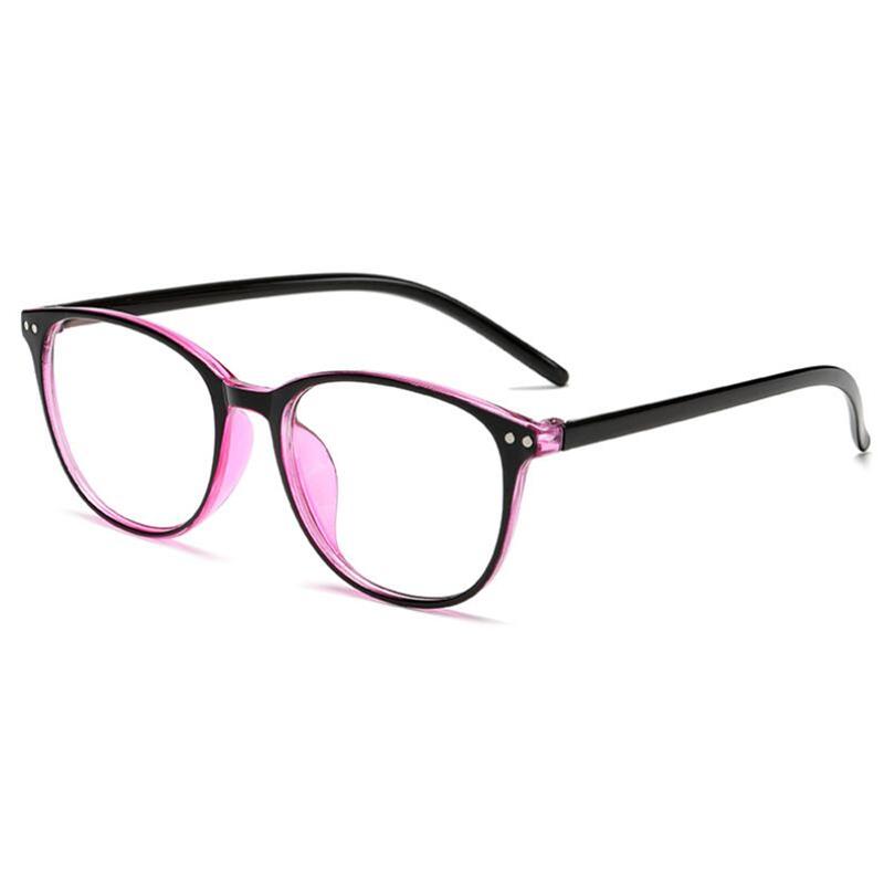 

Photochromic Prescription Glasses Women Men Anti-UV Round Eyeglasses 0 to -6.0 Chameleon Lens 0