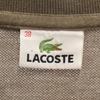 Lacoste Laget i Japan Kortarmet Poloskjorte 38 Askebrun Fawn Dame Brukt