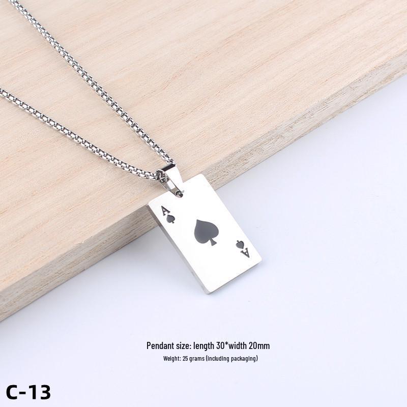 Colier Unisex cu Pandantiv Cruce Stil Hip-Hop - Accesoriu Bijuterie din Oțel Inoxidabil