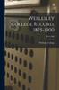 Kniha Wellesley College Record, 1875-1900; 1875-1900