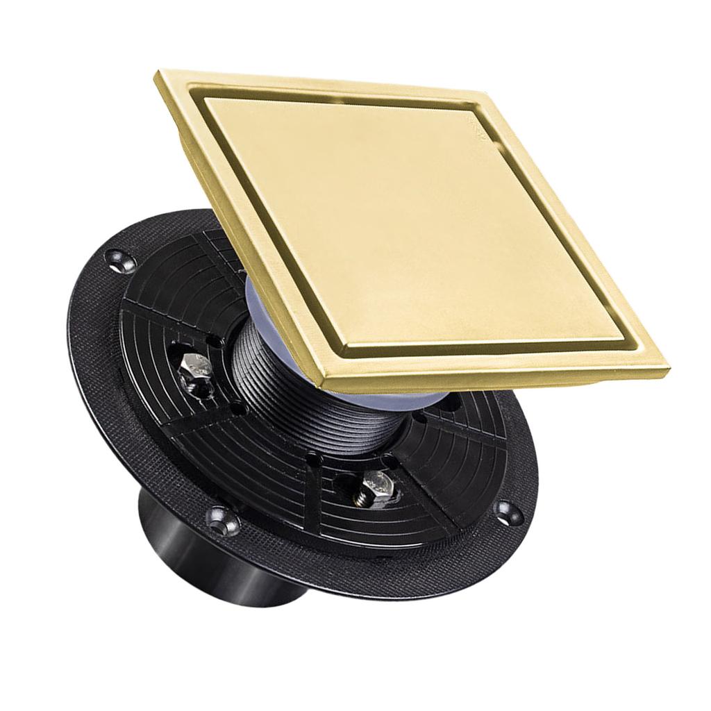 Upgrades 4inch Square Bathroom Drain Easy Maintenance Designs Modern Square Floor Drain Odor Proof Drain for Bathroom