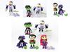 Teen Go Titans To The Movies Robin Cyborg Beast Boy Raven Action Figure Toy 7pcs