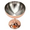 Shatterproof Martini Glass Plated Copper Wine Goblet Stainless Steel Cocktail Glass  Parties