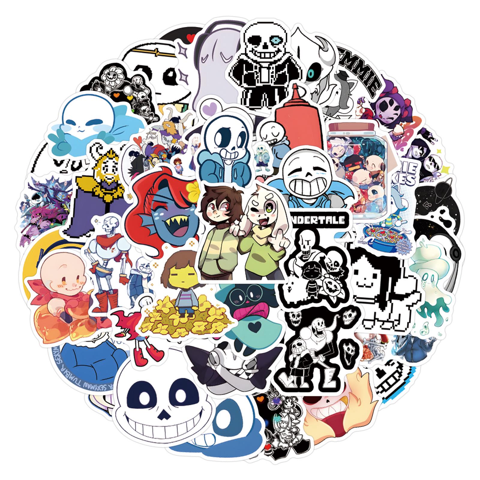 Стикеры-граффити Undertale: 55 стильных дизайнов для багажа, блокнотов и телефонов