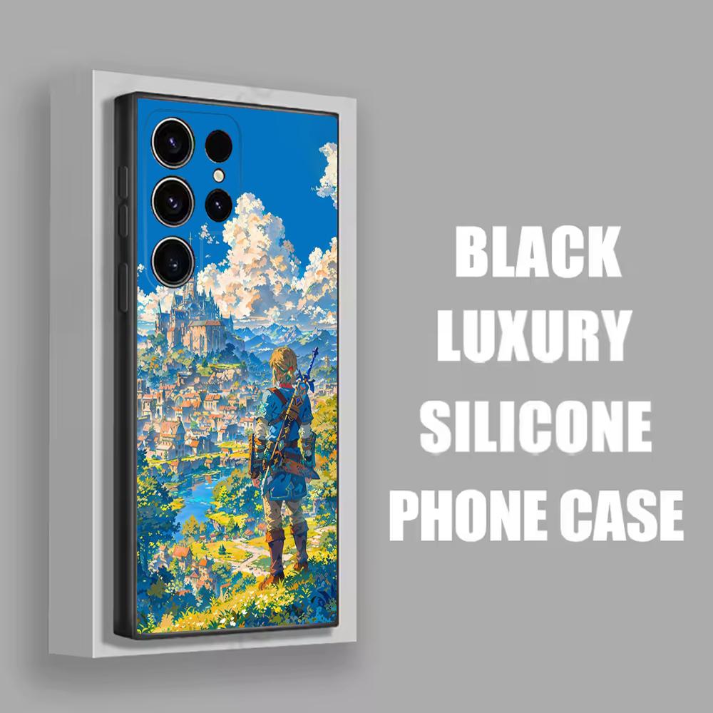 The Legend of Z-Zelda Phone Case For Samsung S25,S24,S21,S22,S23,S30,Ultra,S20,Plus,Fe,Lite,Note,10 Black Soft Shell