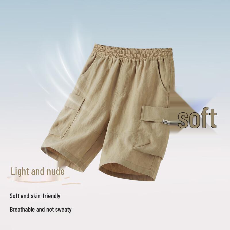 Boys' Tencel Linen Cargo Shorts