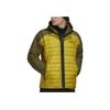 Adidas Colorblock Letter Logo Print Quilted Zip Hoodie Jacket Men Outerwear Pulse-Olive HH9215