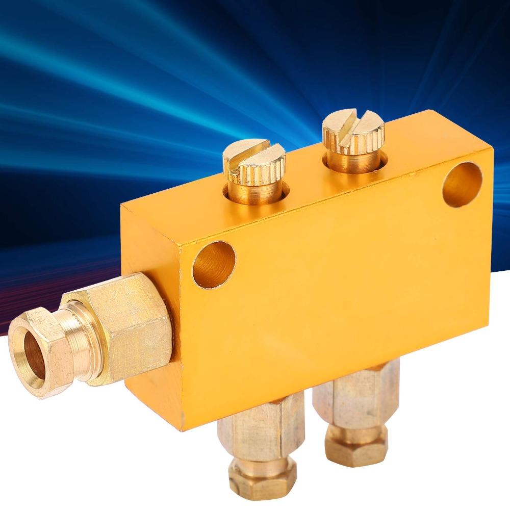 6Mm Inlet Oil Distributor Brass Material Divider Valve Piston Distributor  Industrial Machinery