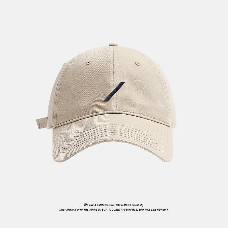 

2025 Корейская Простая Вышивка Бейсболка Летняя Уличная Солнцезащитная Шляпа Мужская Женская Хип-Хоп Кепки Регулируемая Уличная Одежда Спортивные Шляпы бежевый