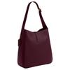 Coach Hadley 35 Logo Cowhide Shoulder Bag Large Women's Plum Red