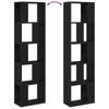 Bookshelf Black Oak Effect 45 x 23.5 x 162.5 cm