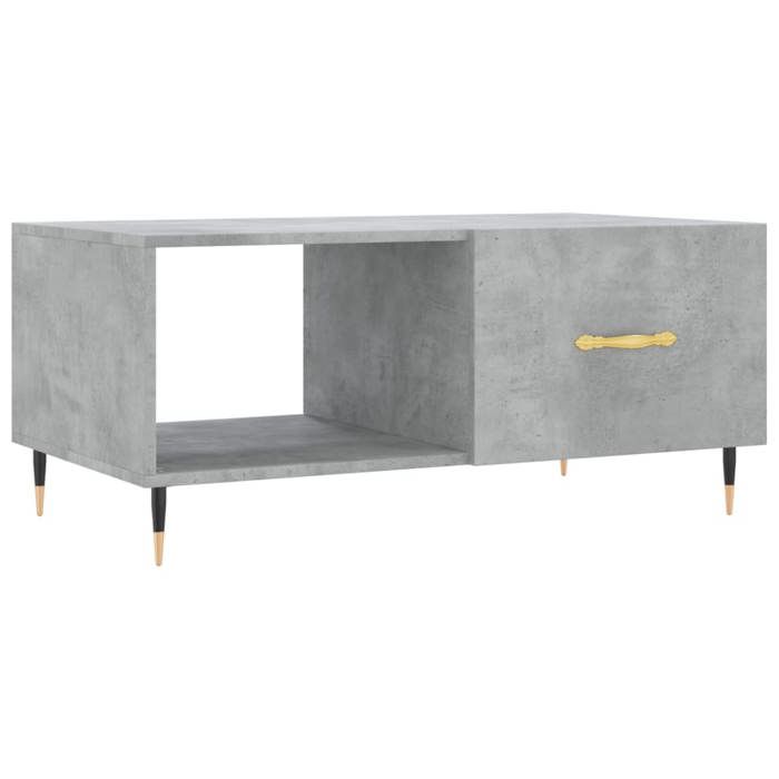 VidaXL Table basse gris béton 90x50x40 cm bois d'ingénierie 829192