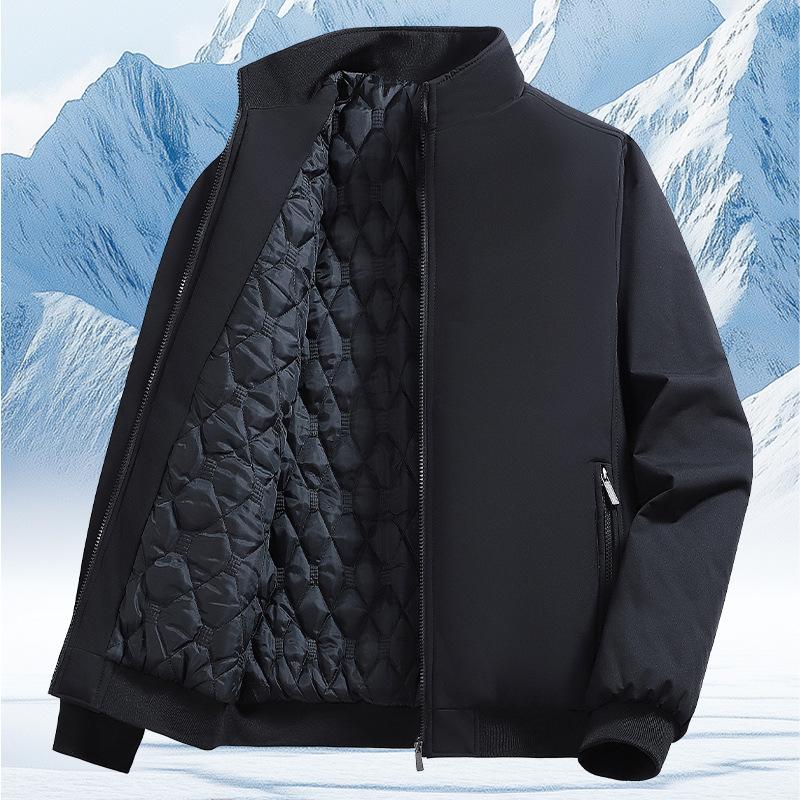 New Style of Executive Cotton Jacket for Men Middle-aged and Elderly Men's Jacket Plus Cotton Thickened