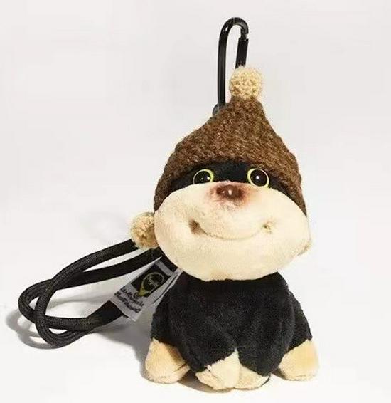 Adorable Bee Puppy Plush Keychain Charm for Women's Bags and Backpacks