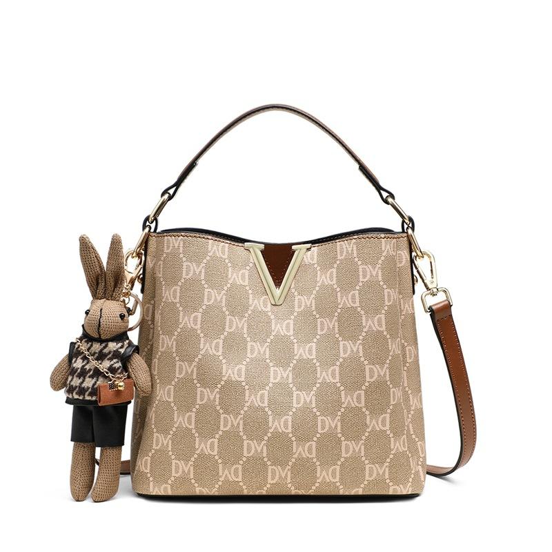 Fashion Light Luxury One-shoulder Bucket Bag Female Spring and Summer Crossbody Bag Small Bag