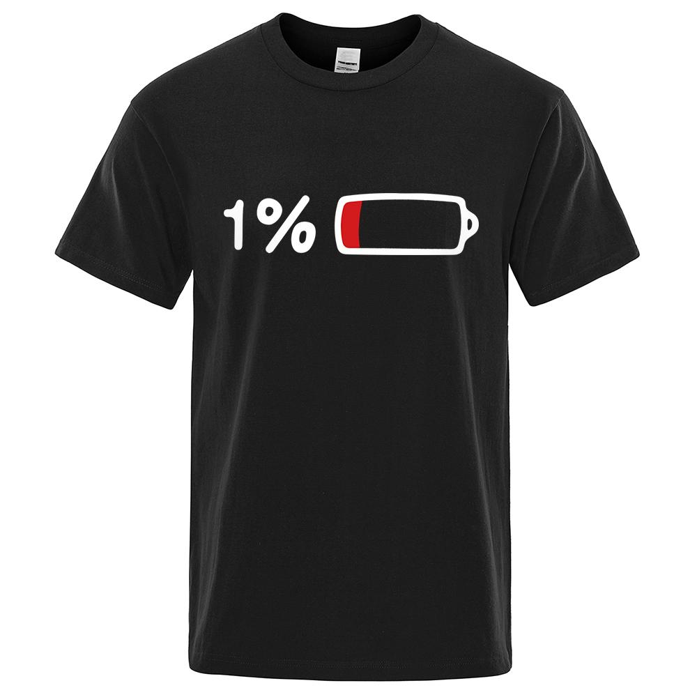 

Последний 1% Электричества Принт Футболка Уличная Дышащая Футболка Модная Свободная Футболка Хлопок Оверсайз Уличная Одежда Мужская Женская L