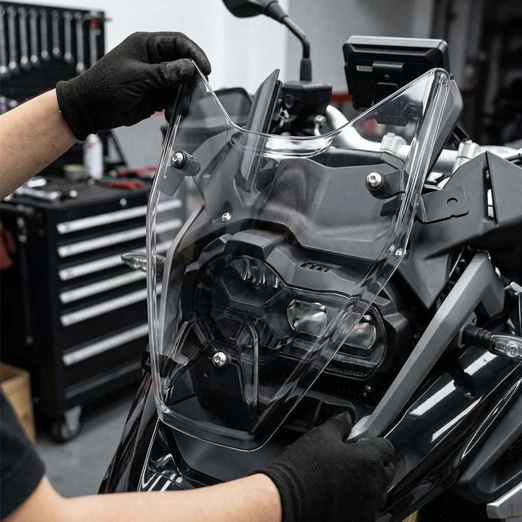 

Cover Headlight Protector Replaces Part Motorcycle Guard Lens for R1300GS Accessory сірий колір