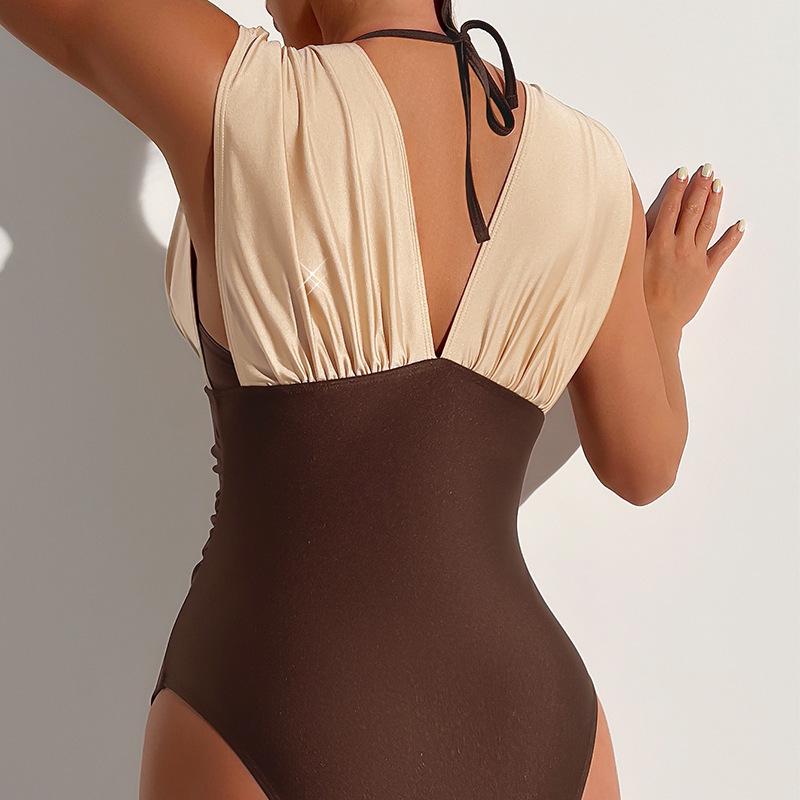 2025 European & American Lace-up Bikini Set: Women's Sexy One-Piece & Two-Piece Swimwear for Beach & Hot Springs