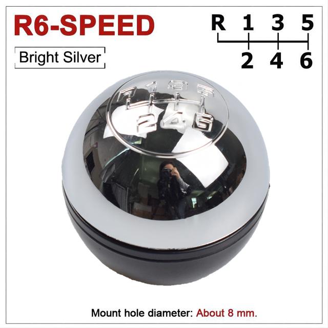 6 Speed Car Manual Gear Shift Knob Lever Shifter Stick Hand Ball for Alfa Romeo Giulietta 2010-On Car Accessory