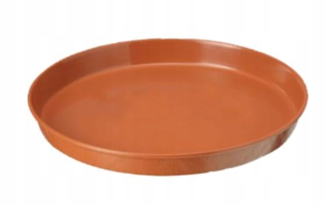 Terracotta flowerpot saucer 35 cm round plastic