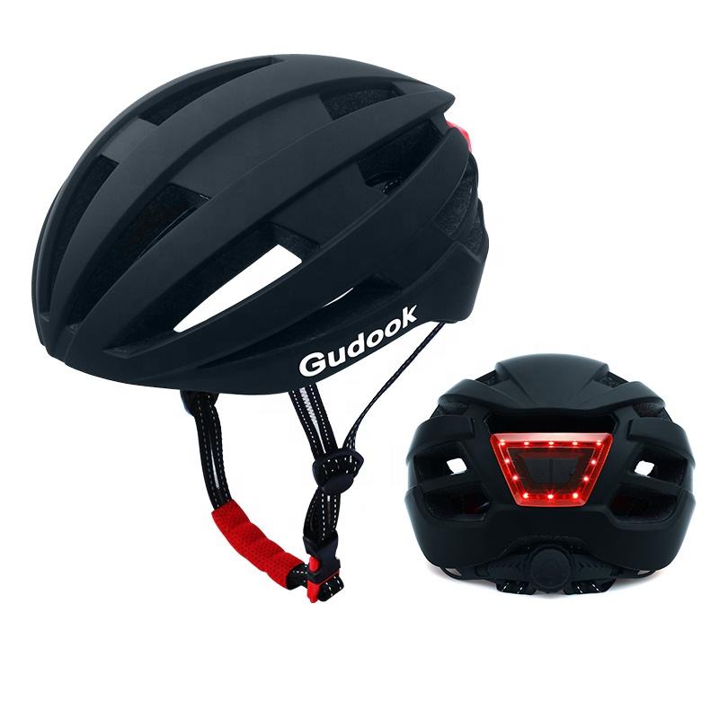 Gudook New Latest Model Tail LED Light Adults Youth Cycling Helmet Outdoor Sport Riding Bike Bicycle Helmet