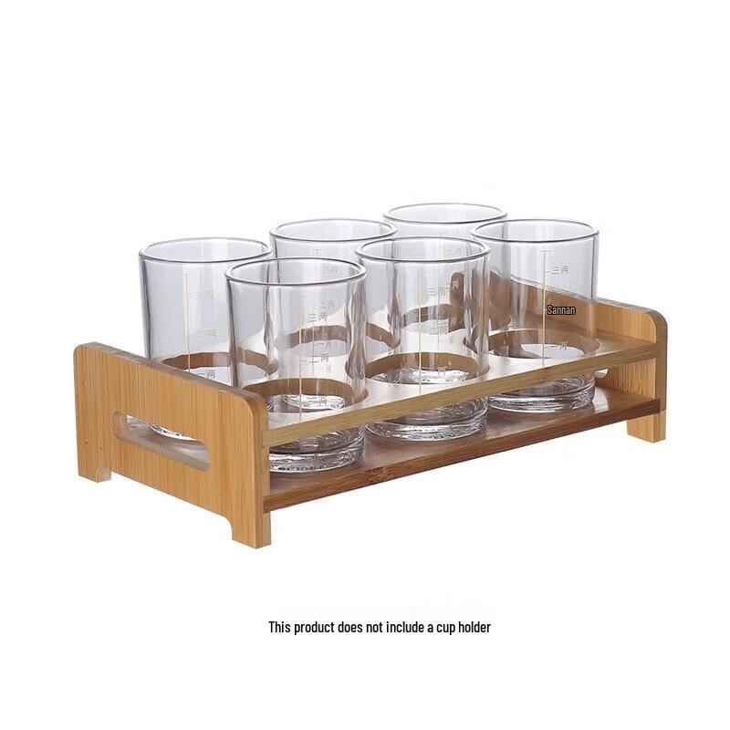 Pinyu Engraved Glass Baijiu & Wine Cups (Set of 6)