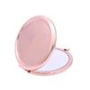 Round Metal Base Double-Sided Folding Makeup Mirror - Portable HD Handheld Dorm Mirror