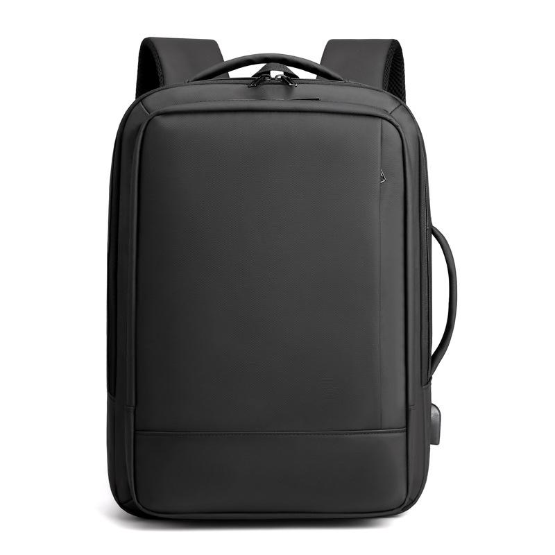 

Business Waterproof Backpack Can Expand Capacity and High-value USB Charging Backpack Multi-purpose Computer Backpack чёрный
