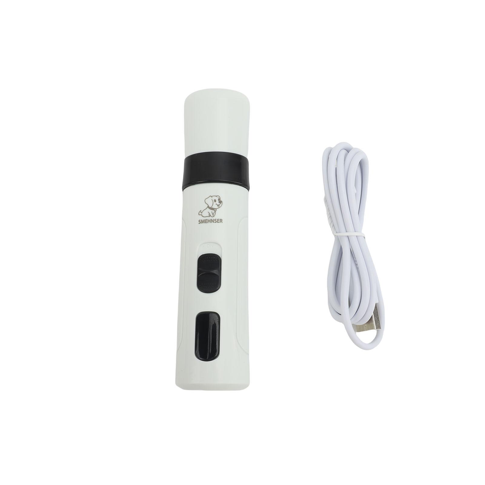 Pet Nail Grinder 2 Speed Low Decibel Rechargeable Electric Pet Nail Trimmer Tool for Dogs Cats Grooming