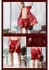 Summer Couple Silk Imitation Loungewear: Women's Nightgowns & Men's Bathrobes with Short Sleeves and Shorts.
