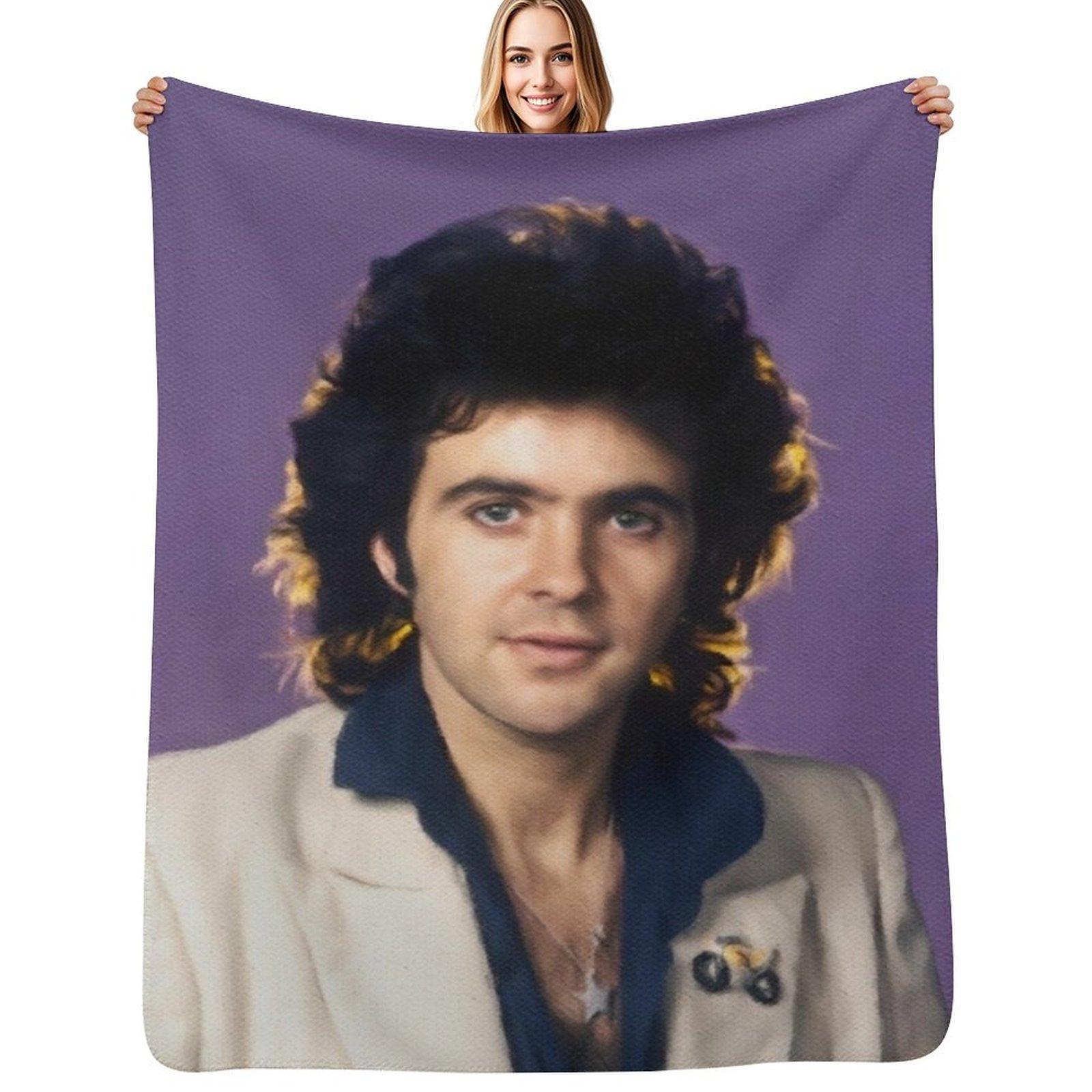 David Essex, Music Star Throw Blanket Warm Single Polar valentine gift ideas Blankets 30x40in
