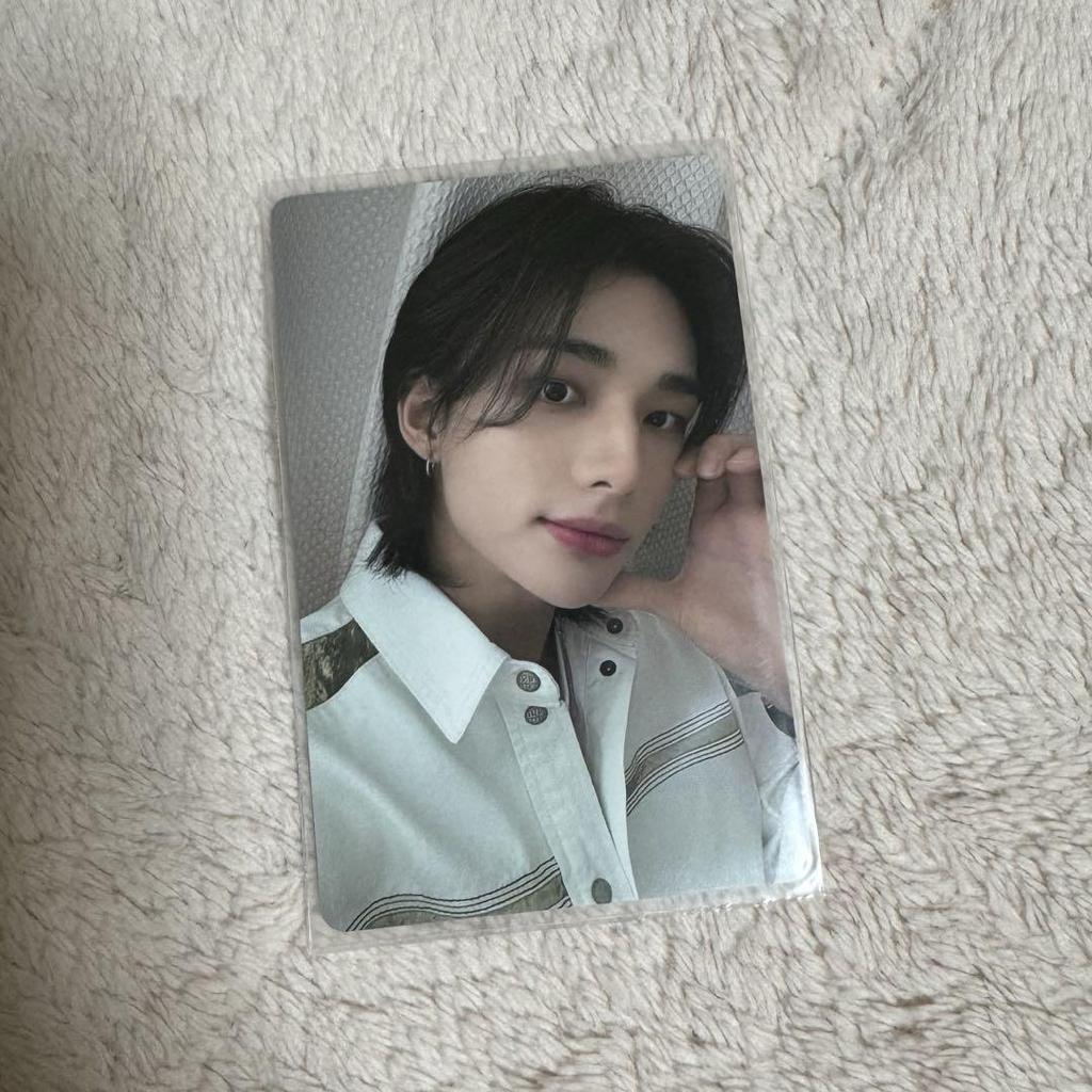 [USED] Stray Kids Hyunjin trading card 5star withfans