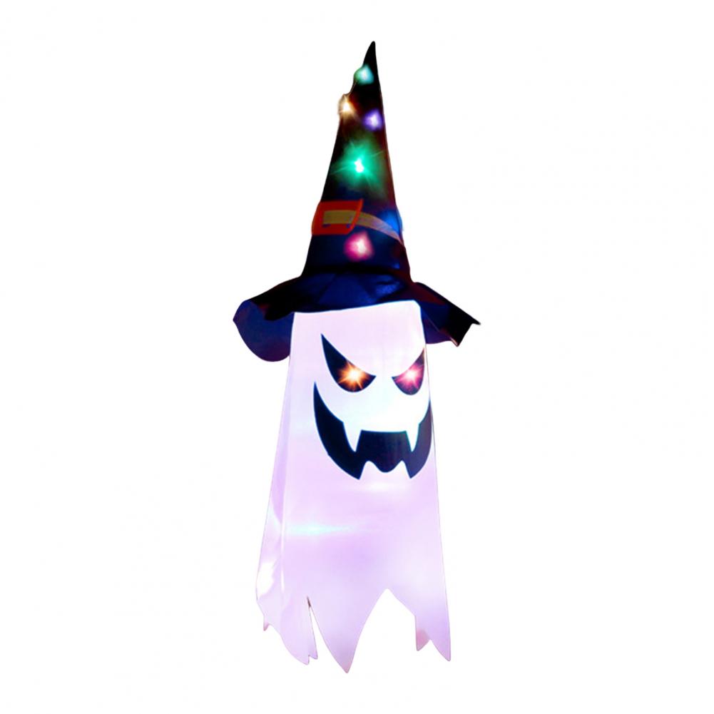 Halloween Light Up Hanging Ghost Decoration Spooky LED Ghost Light for Indoor Front Porch Yard Bedroom Decor